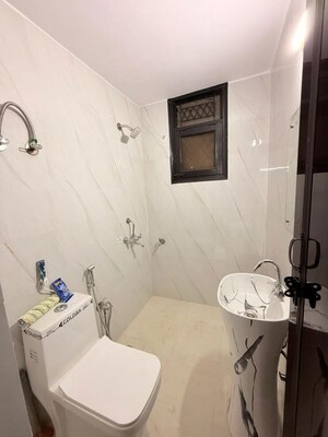 Bathroom in 3 BHK Builder Floor at Neb Sarai – for Rent