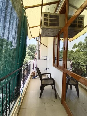 Balcony in 2.5 BHK Builder Floor at Malviya Nagar – for Rent