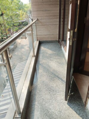 Balcony in 3 BHK Builder Floor at Greater Kailash I – for Rent
