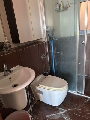 Bathroom in 2 BHK Apartment at DB Orchid Woods, Goregaon East – for Rent