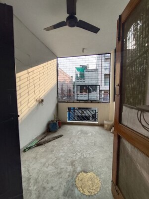 Balcony in 3 BHK Builder Floor at Malviya Nagar – for Rent