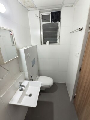 Bathroom in 3 BHK Apartment at Godrej Emerald, Ghodbunder Road – for Rent