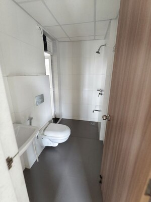Bathroom in 3 BHK Apartment at Godrej Emerald, Ghodbunder Road – for Rent