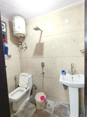 Bathroom in 1 BHK Builder Floor at Panchsheel Vihar – for Rent