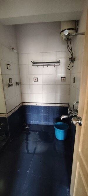 Bathroom in 2 BHK Apartment at Cosmos Harmony, Majiwada – for Rent