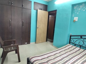 Bedroom in 1 BHK Apartment at Sai Baba Vihar Complex, Ghodbunder Road – for Rent