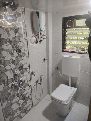 Bathroom in 2 BHK Apartment at D Square, Vile Parle West – for Rent