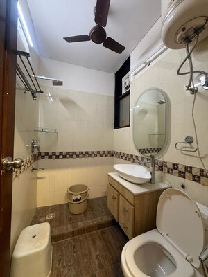 Bathroom in 2 BHK Builder Floor at Greater Kailash I – for Rent