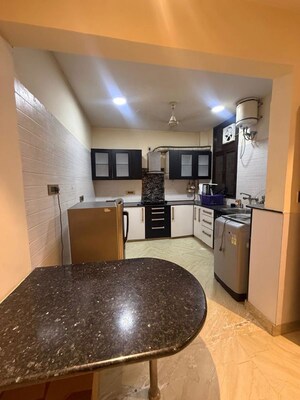 Kitchen in 2 BHK Builder Floor at Greater Kailash I – for Rent