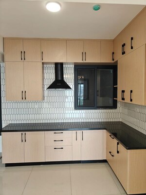 Kitchen in 3 BHK Apartment at Puravankara Purva Atmosphere, Thanisandra Main Road – for Rent