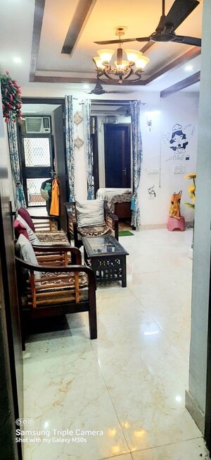 Living Room in 2 BHK Builder Floor at AJS Heights, Indrapuram – for Rent