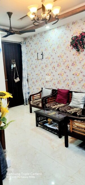 Living Room in 2 BHK Builder Floor at AJS Heights, Indrapuram – for Rent