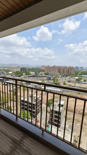 Balcony in 2 BHK Apartment at Ceratec Presidential Towers, Ravet – for Rent