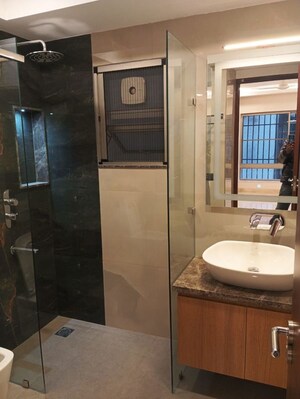 Bathroom in 3 BHK Builder Floor at Greater Kailash I – for Rent