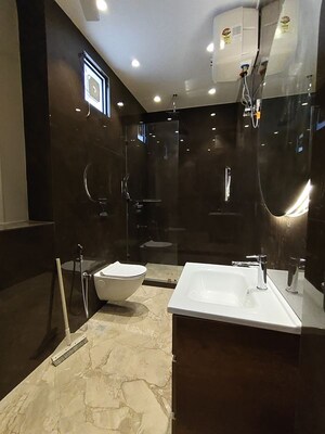 Bathroom in 1 BHK Builder Floor at Greater Kailash I – for Rent