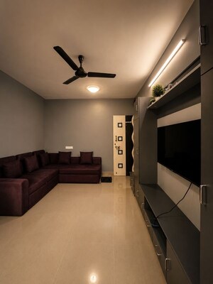 Living Room in 1 BHK Apartment at Evershine Nagar – for Sale