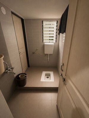 Bathroom in 1 BHK Apartment at Evershine Nagar – for Sale