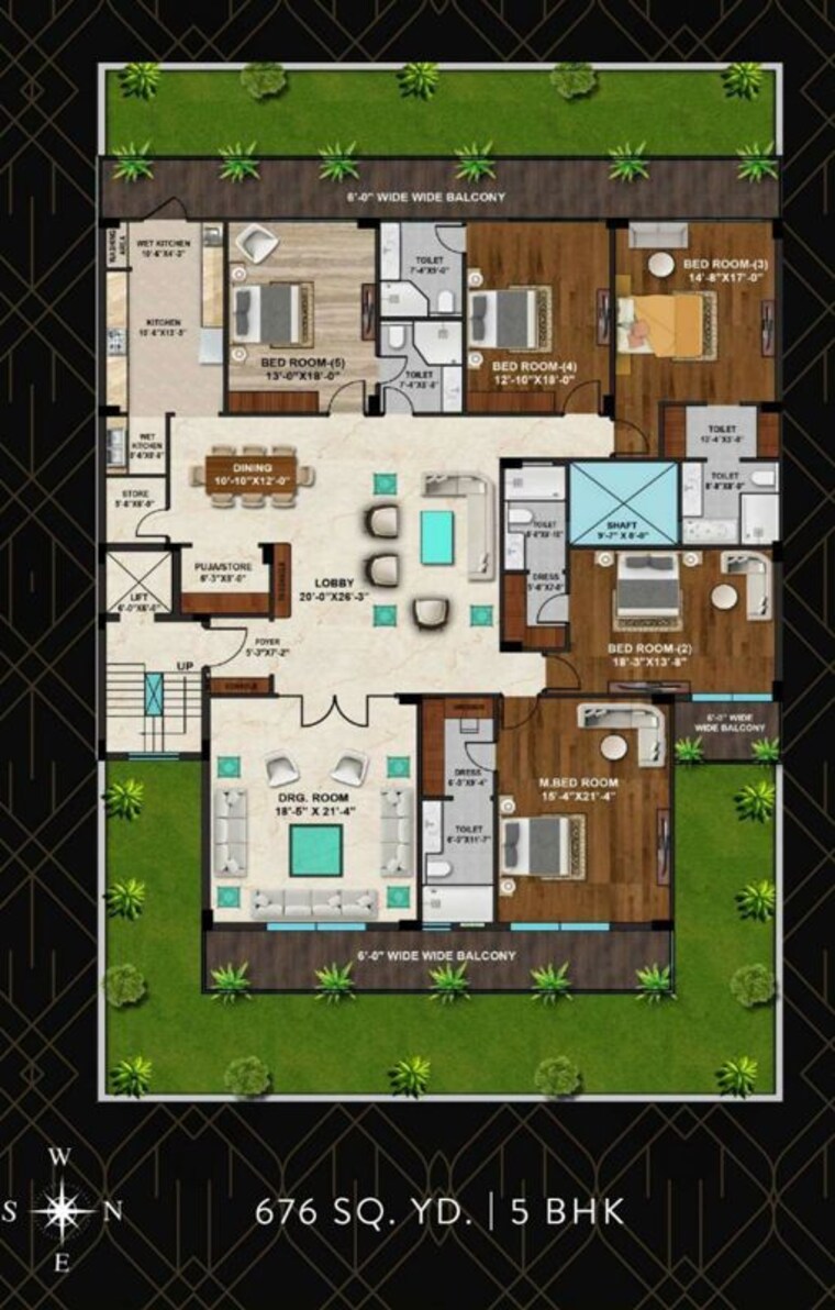 Master Plan, auram-floor 5 Bedroom 5000 Sq.Ft. Builder Floor In South City 2 Gurgaon 10437325