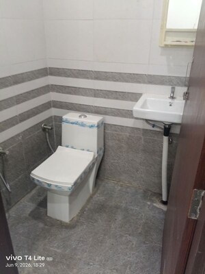 Bathroom in 2 BHK Builder Floor at Malviya Nagar – for Rent