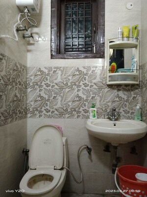 Bathroom in 3 BHK Builder Floor at Shakti Khand – for Rent