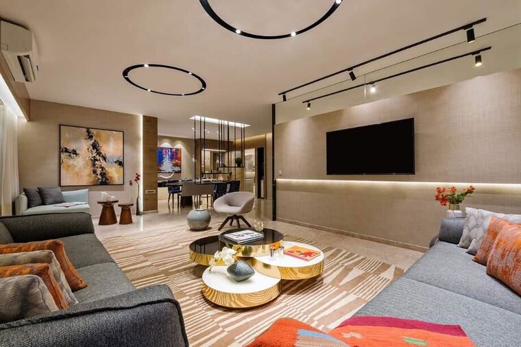 Living Room, sheth-avalon 2 Bedroom 755 Sq.Ft. Apartment In Laxmi Nagar Thane 10437521