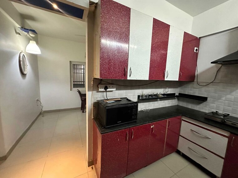 Kitchen, muppa-alankrita 2 Bedroom 1300 Sq.Ft. Apartment In Narsingi Hyderabad 10437595