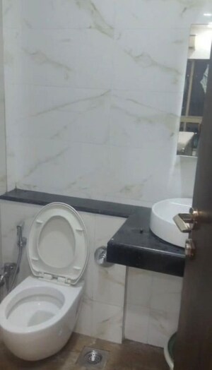Bathroom in 2 BHK Apartment at Sheth Vasant Oasis, Andheri East – for Rent