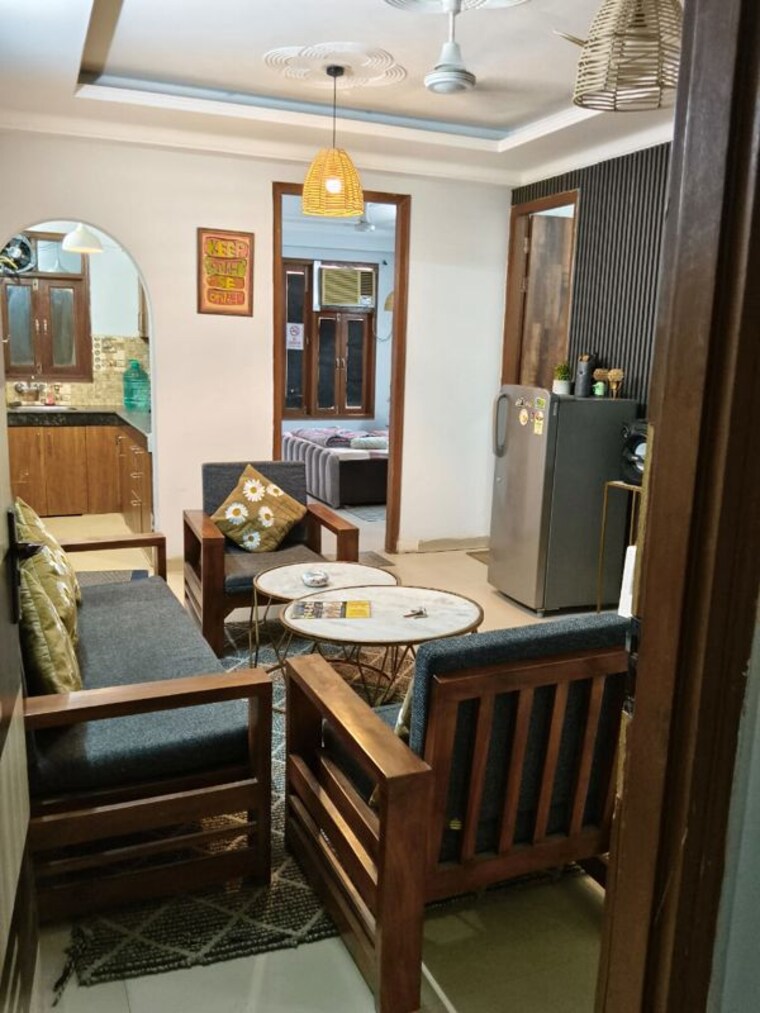Living Room, mehrauli 2 Bedroom 85 Sq.Yd. Builder Floor In Mehrauli Delhi 10437764