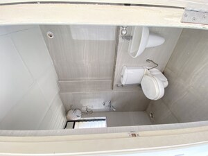 Bathroom in 1 BHK Apartment at Runwal Gardens Phase I, Dombivli East – for Rent