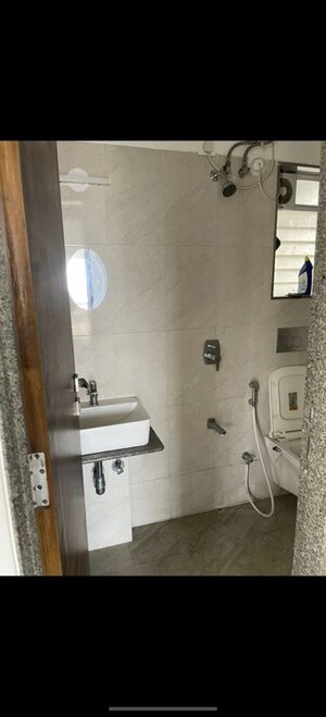 Bathroom in 2 BHK Apartment at Dimple 19 North, Kandivali West – for Rent