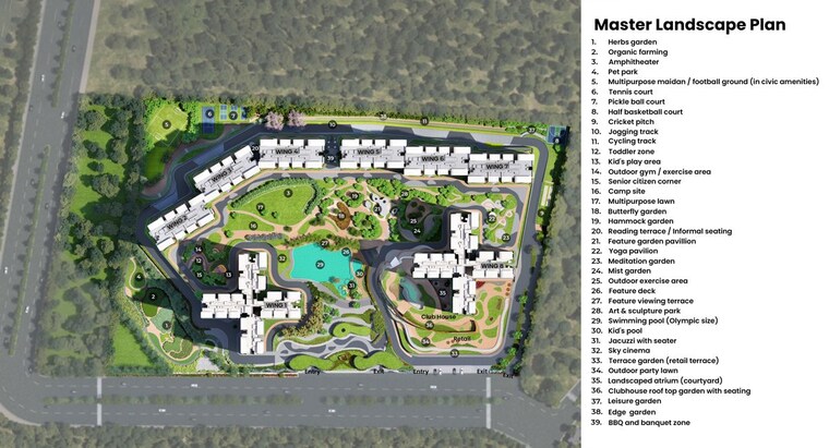 Master Plan, puravankara-northern-lights 2 Bedroom 1096 Sq.Ft. Apartment In Bagalur Bangalore 10437855