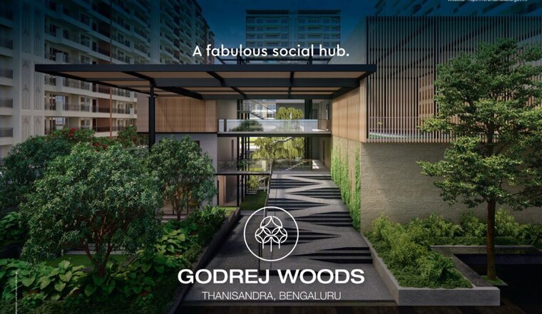 Exterior View, godrej-woods 3 Bedroom 2180 Sq.Ft. Apartment In Thanisandra Main Road Bangalore 10438011