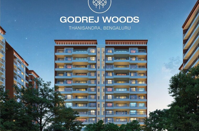 Exterior View, godrej-woods 3 Bedroom 2180 Sq.Ft. Apartment In Thanisandra Main Road Bangalore 10438011