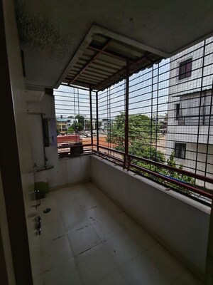 Balcony in 1 BHK Apartment at Vishal Vastu Apartment, Dhanori – for Sale