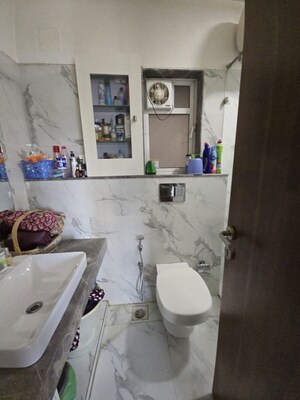 Bathroom in 2 BHK Apartment at Raheja Ridgewood, Goregaon East – for Rent