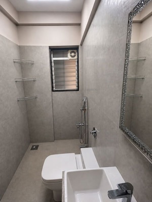 Bathroom in 1 BHK Apartment at Akal CHS, Andheri East – for Rent