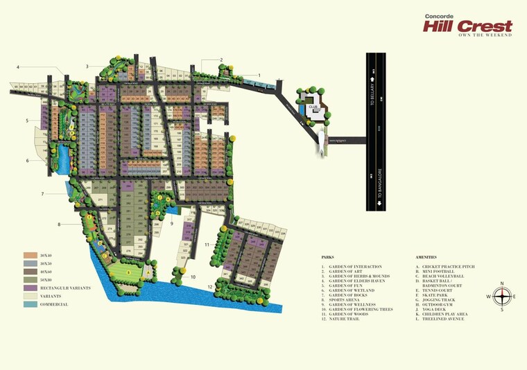 undefined, concorde-hill-crest  1200 Sq.Ft. Plot In Chikkaballapur Bangalore 10437909