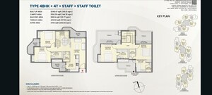Floor Plan in 3 BHK Apartment at Eldeco Echoes Of Eden, Sector 22d Yamuna Expressway – for Sale