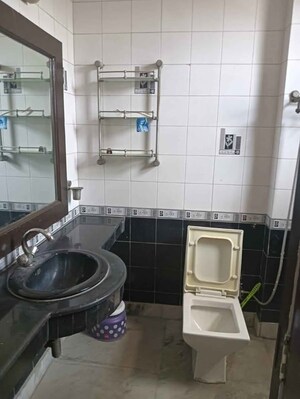 Bathroom in 3 BHK Builder Floor at Malviya Nagar – for Rent