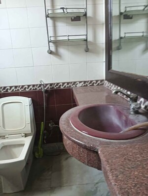 Bathroom in 3 BHK Builder Floor at Malviya Nagar – for Rent
