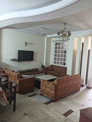 Living Room in 3 BHK Builder Floor at Malviya Nagar – for Rent