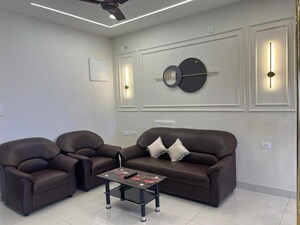 Living Room in 3 BHK Apartment at GHR Titania, Kondapur – for Rent