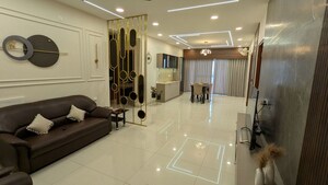 Living Room in 3 BHK Apartment at GHR Titania, Kondapur – for Rent