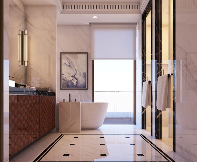 Attached Bathroom, suncity-platinum-towers 3 Bedroom 2685 Sq.Ft. Apartment In Sector 28 Gurgaon 10431149