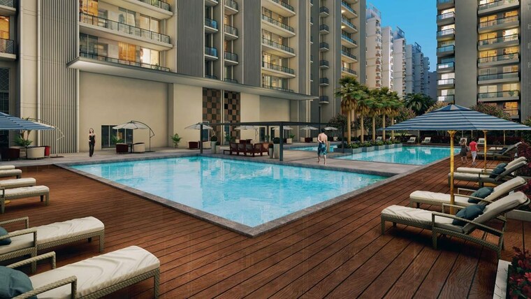 Swimming Pool, suncity-platinum-towers 3 Bedroom 2685 Sq.Ft. Apartment In Sector 28 Gurgaon 10431149