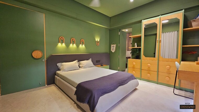 Bedroom, nysa-crosswind 3 Bedroom 1580 Sq.Ft. Apartment In Bhayli Vadodara 10438833