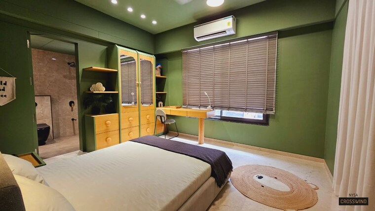 Bedroom, nysa-crosswind 3 Bedroom 1580 Sq.Ft. Apartment In Bhayli Vadodara 10438833