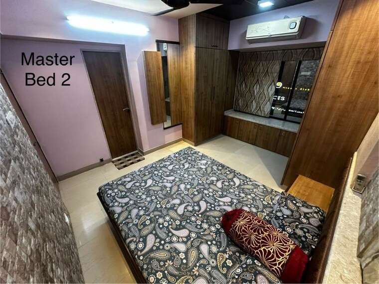 Bedroom, atul-blue-orbit 3 Bedroom 1100 Sq.Ft. Apartment In Malad West Mumbai 10438906