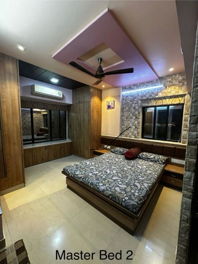 Bedroom, atul-blue-orbit 3 Bedroom 1100 Sq.Ft. Apartment In Malad West Mumbai 10438906