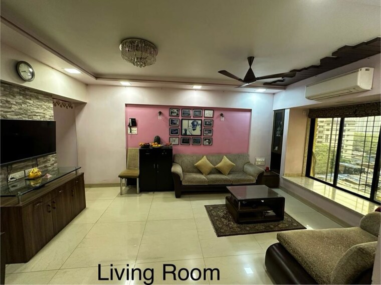 Living Room, atul-blue-orbit 3 Bedroom 1100 Sq.Ft. Apartment In Malad West Mumbai 10438906